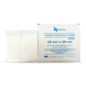 APOSITO ABSORBENTE NO TEJIDOS ESTERIL 10cm X 20cm X 25 UNIDADES