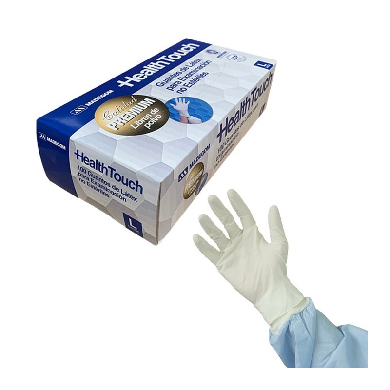 GUANTE LATEX PROCEDIMIENTO CAJA X 100 UNID. BAJO EN POLVO - Imagen 2