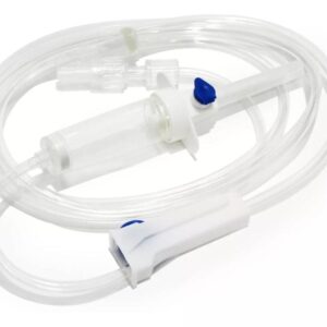 BAJADA DE SUERO LIBRE MACROGOTA 20 gotas/ml DE LATEX POLIFUNCION DE POLYMED ( EMPAQUE 25 UNID)