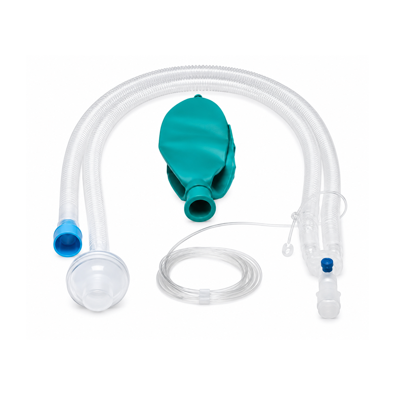 CIRCUITO ANESTESIA PEDIATRICO EXPANSIBLE 275 CM, C/BOLSA 1LTR LINEA CAPNOGRAFÍA Y FILTRO V/B (DM)