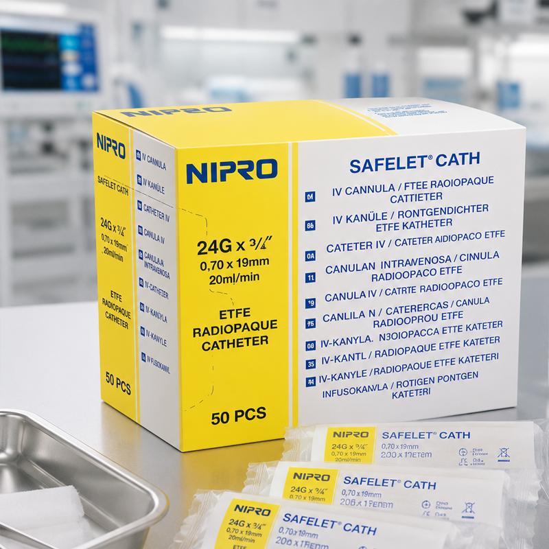 CATETER INTRAVENOSO (Branula) 24 G x 3/4" CAJA 50 UNIDADES (amarillas) - Imagen 2