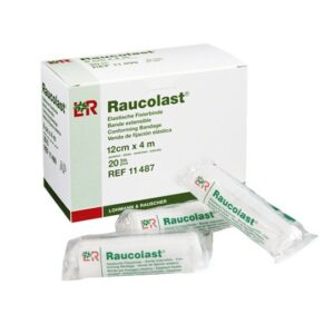 VENDA FIJACIÓN ELÁSTICA RAUCOLAST 12 CM X 2-4 M RAUCOLAST (CAJA 20 UNID)